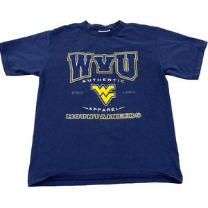 Vintage West Virginia Mountaineers Shirt Men Large 90s WVU Tee Adult Made In USA